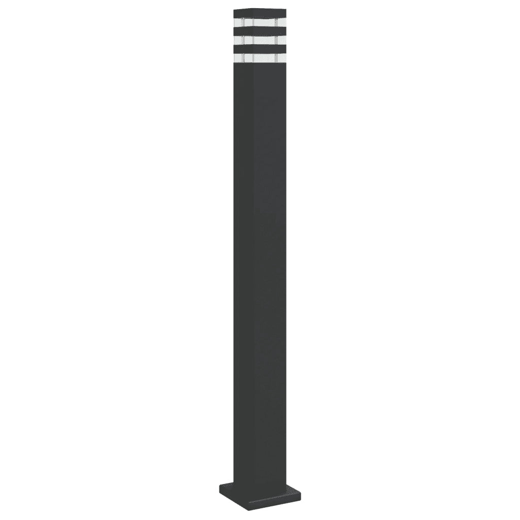 Lampada da Terra per Esterni Nera 110 cm in Alluminio CFW5637706
