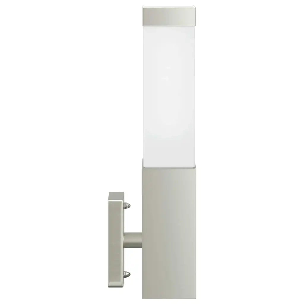 Lampada da Parete Esterna 2 pz Argento 10.5 x 6 x 33 cm CFW5366360
