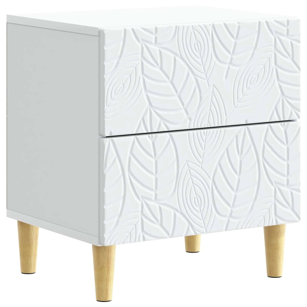 Comodino 2 pcs Bianco 43 x 34,5 x 48 cm Legno ingegnerizzato