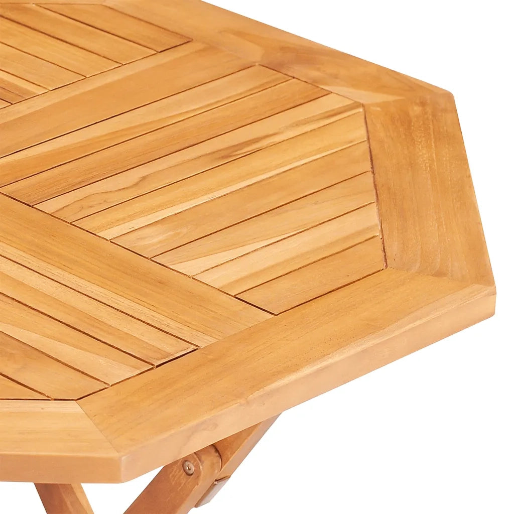 Set da Pranzo per Giardino 5 pz in Legno Massello di Teak 3155029