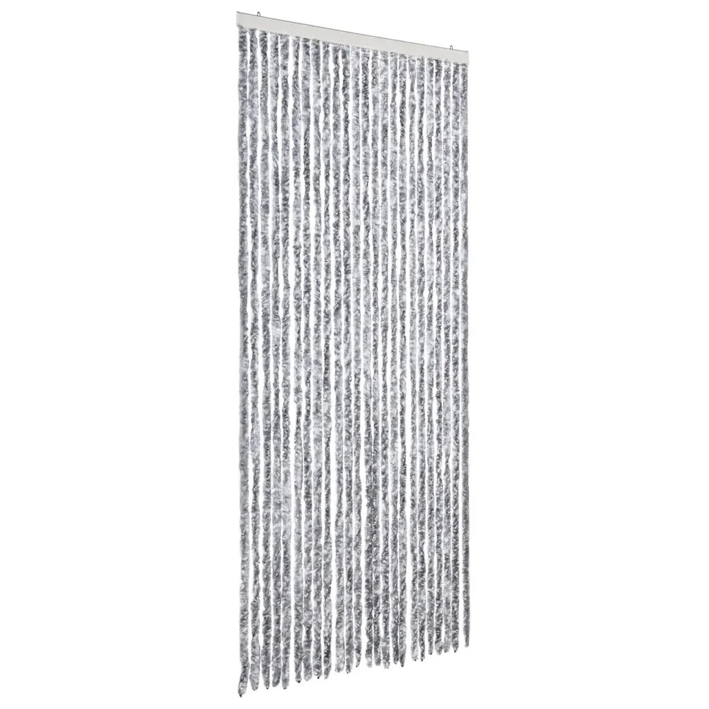 Zanzariera Bianco e Grigio 100x220 cm Ciniglia CFW3241320