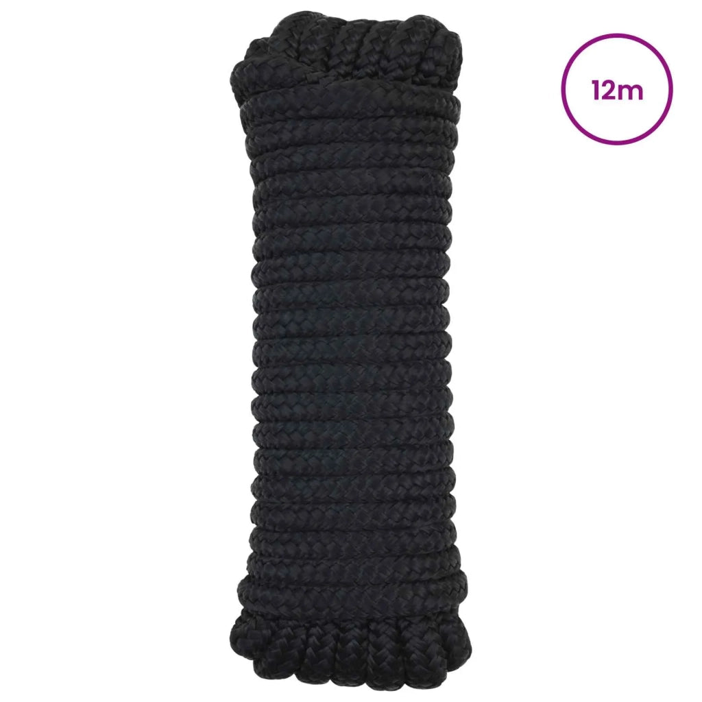 Corda da Barca 12 m 1 Nero Poliestere 42029772