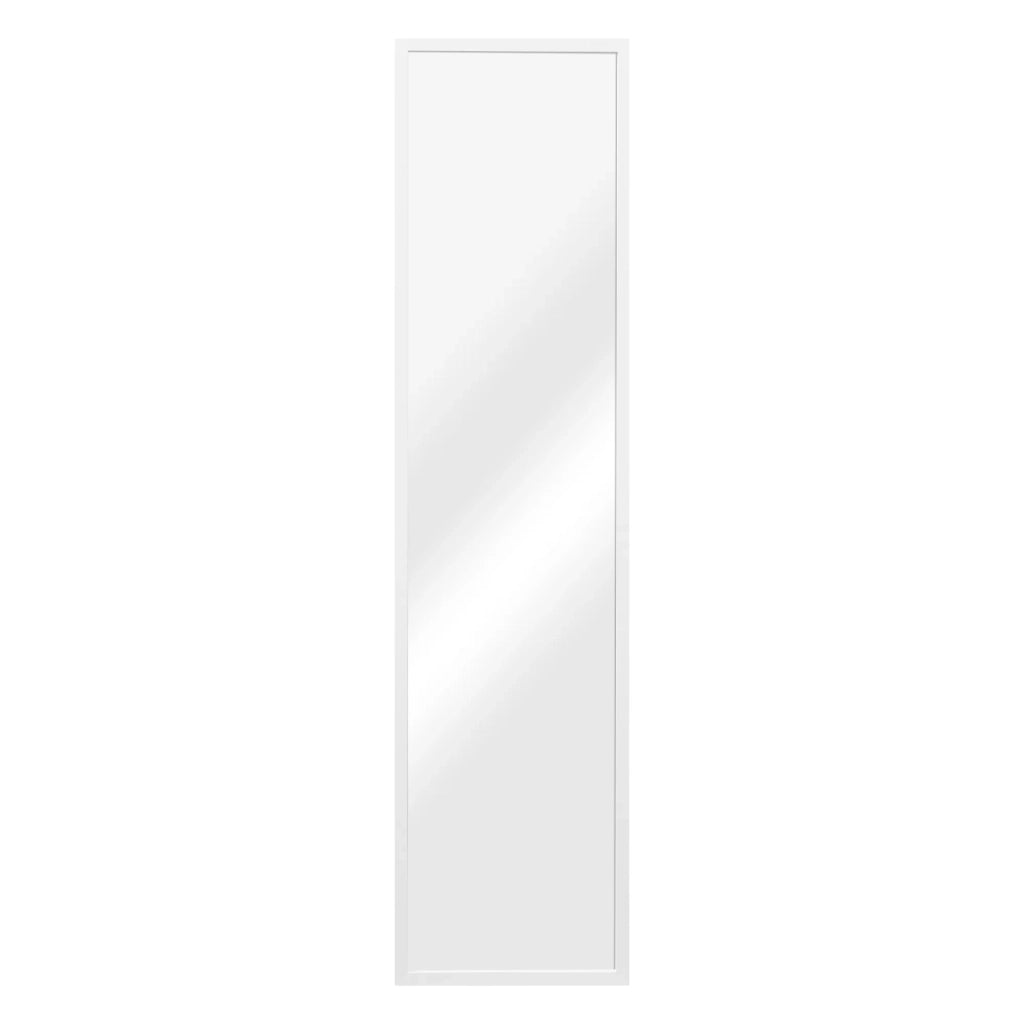 Specchio a figura intera inclinabile 150 x 35 cm bianco 03_0007973