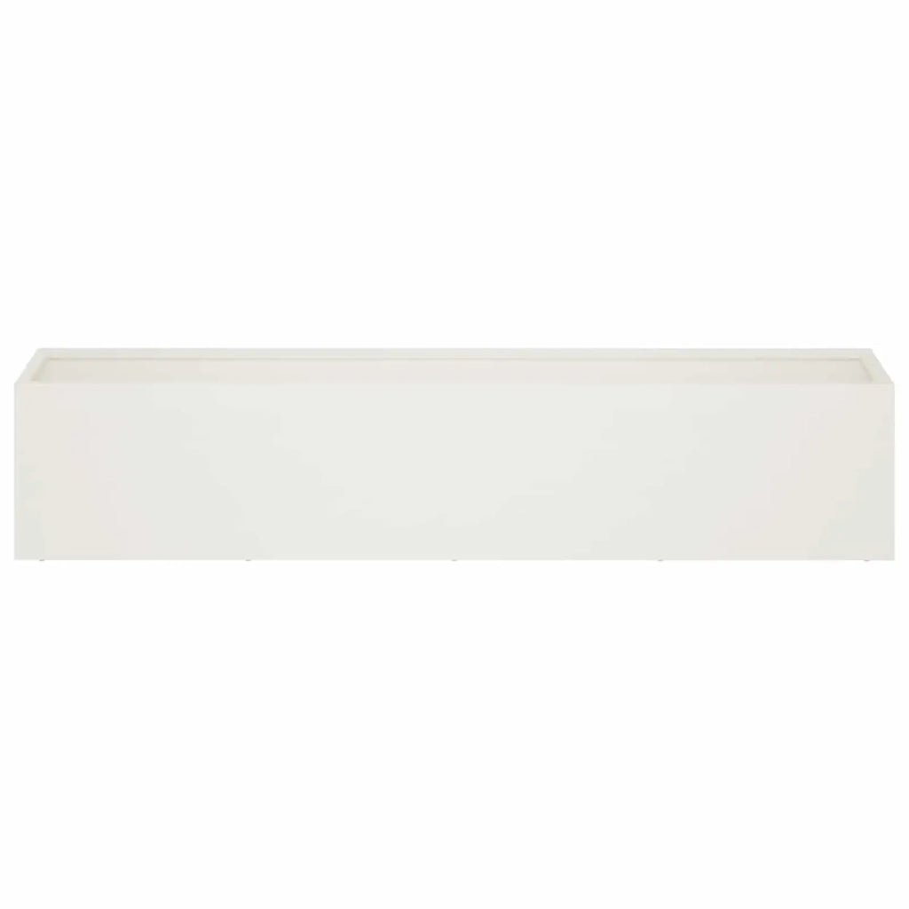 Vaso da giardino 2 pz Bianco 100 x 20 x 20 cm 8005179