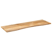 Piano Scrivania con Curva 160x50x2,5cm Massello Grezzo di Mango 370198