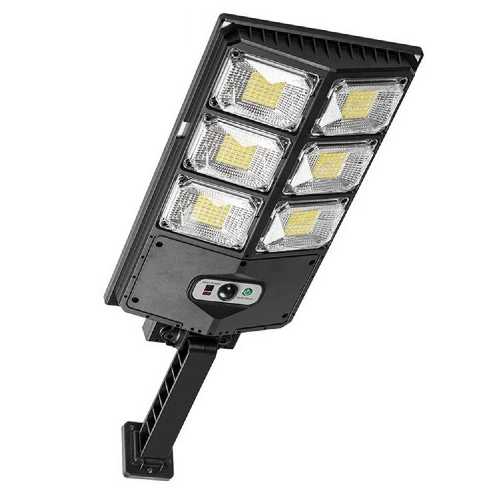 Trade Shop - Lampada Solare Led Impermeabile Giardino Cortile Sensore Movimento Telecomando -