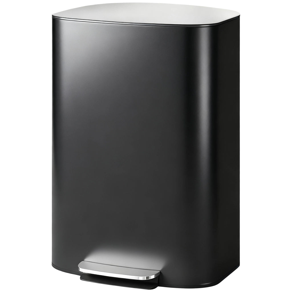Pattumiera da Cucina 50L ¨C zephmum ¨C Nero 45.1x36.5x62.6cm