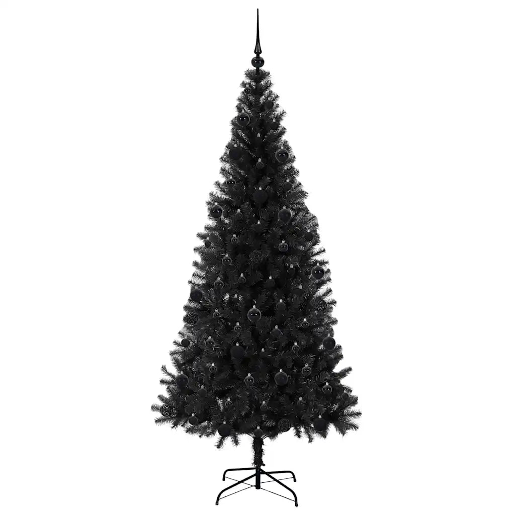 Albero di Natale con 300 LED con supporto Nero 210 cm PVC 3396488