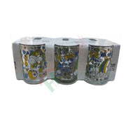 Trade Shop - Set Servizio 6 Pezzi Bicchieri Vetro Decorati Passerotti Luna Cuore -