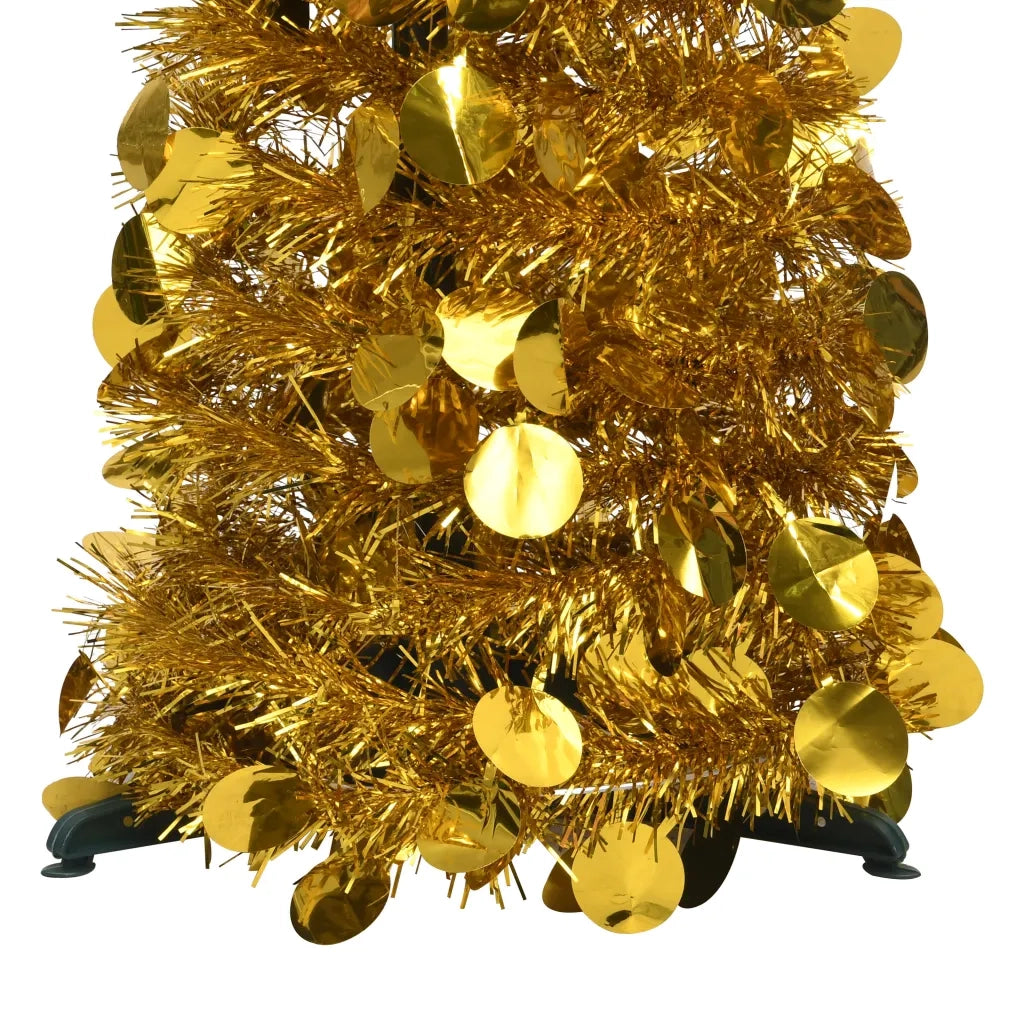 Albero di Natale Artificiale Apribile Dorato 120 cm PET 320982