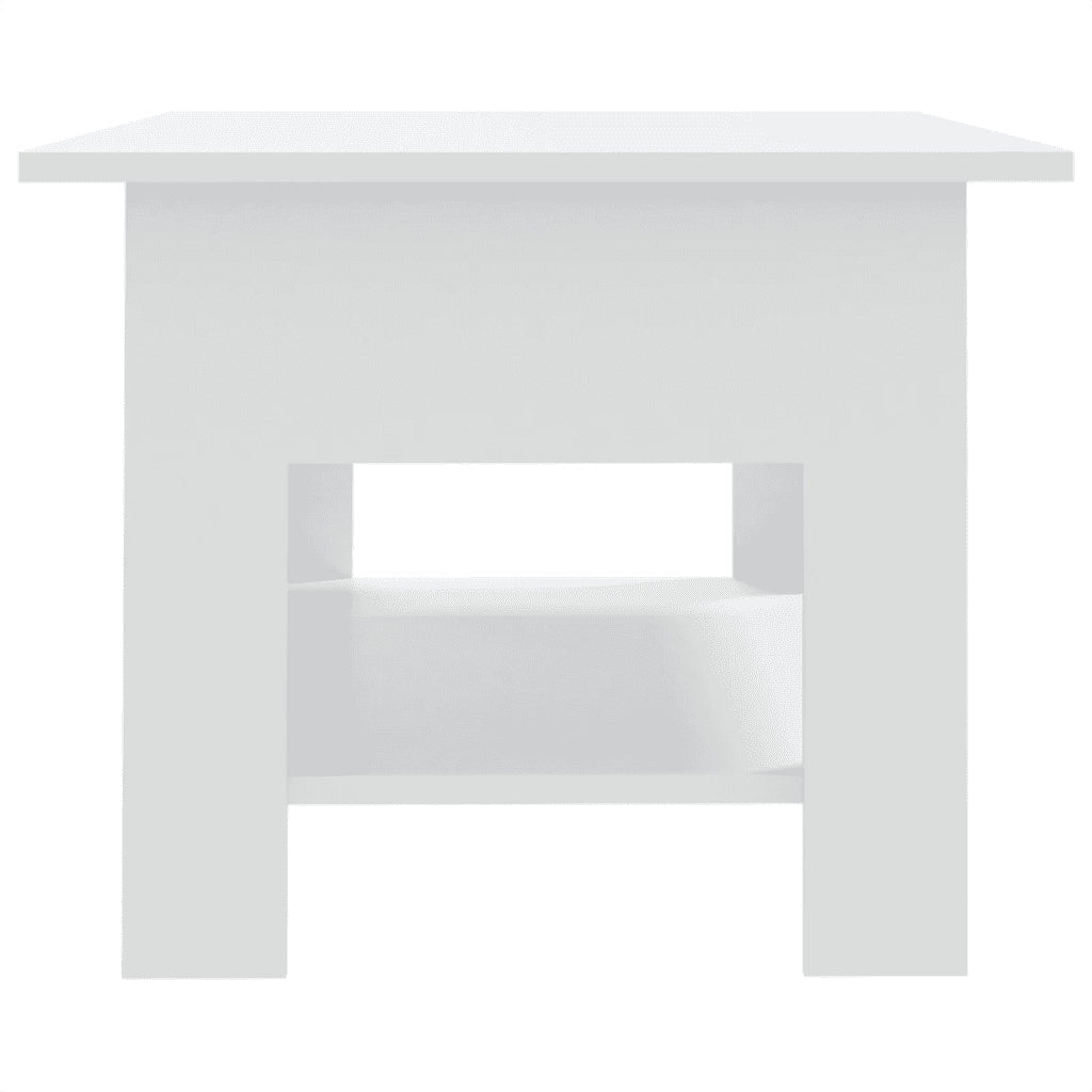 Tavolino da Salotto Bianco 102x55x42 cm in Truciolato 810253