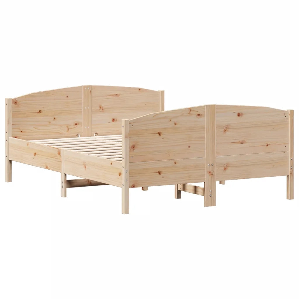 Giroletto senza Materasso 150x200 cm in Legno Massello di Pino 3216170