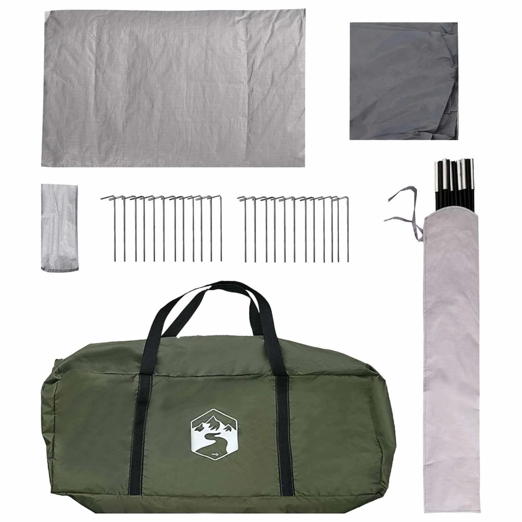 Tenda a tunnel con tetto Verde Oliva 427 x 315 x 178 cm 42029037