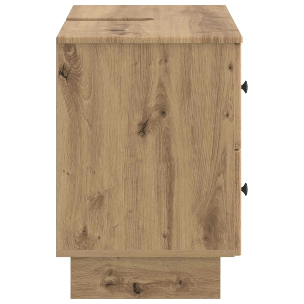 Armadio per Lavabo da Bagno EDE Rovere Artigianale 895924