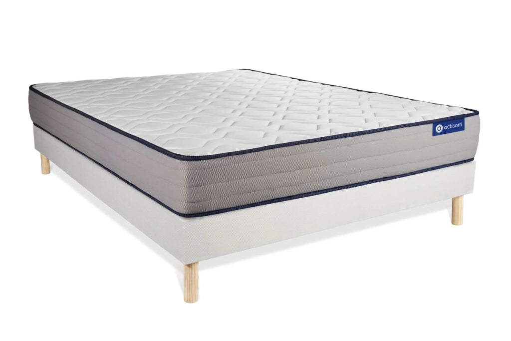 Kit rete e materasso matrimoniale Actilatex form 150x200cm - Spessore : 22cm - Lattice e memory foam - rigido