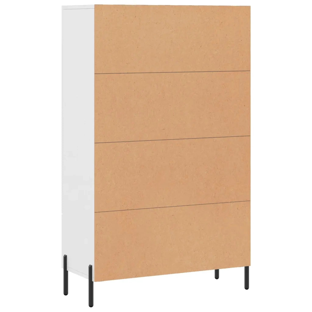 Credenza | Madia | Buffet da pranzo | Armadio da pranzo Bianca 69,5x31x115 cm in Legno Multistrato