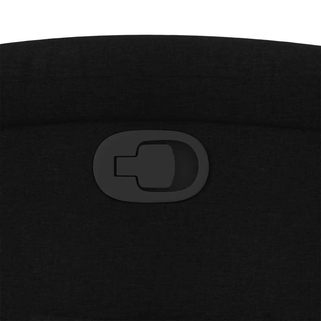 Divano Sedia-Poltrona Reclinabile in Tessuto Nero 314453