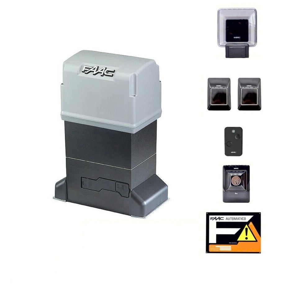 FAAC 844 R 3PH 400V KIT SET COMPLETO AUTOMAZIONE CANCELLO SCORREVOLE AUTOMATICO