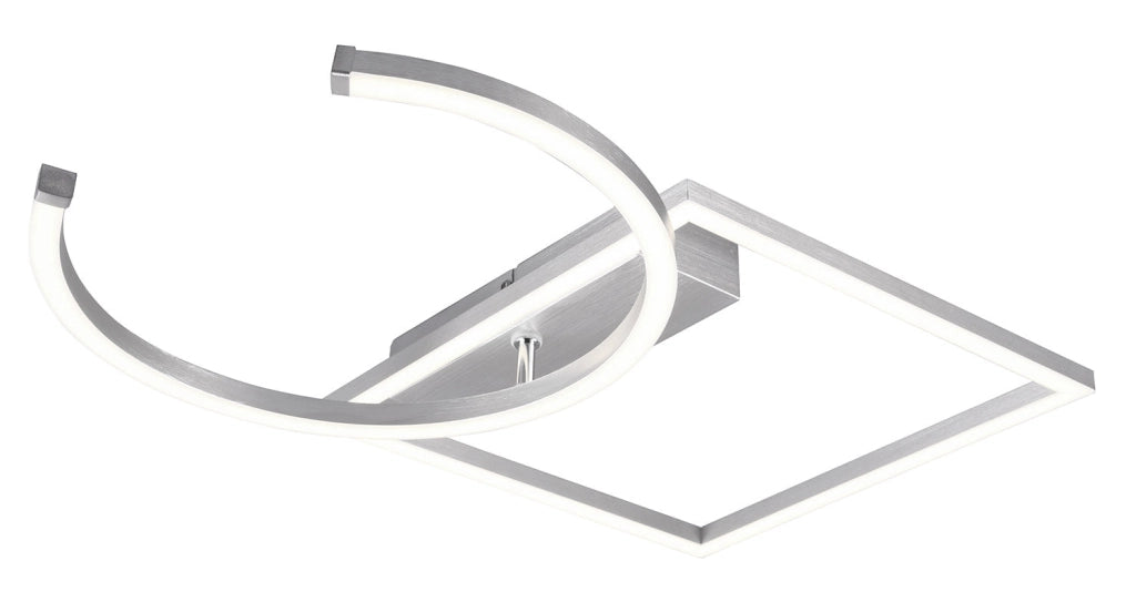 Plafoniera da Interno a LED SMD in Metallo Alluminio spazzolato