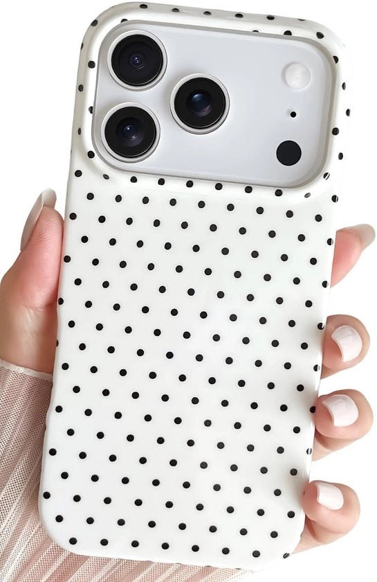 Copritelefono iPhone 17 Pro - Disegno a punti - Materiale TPU morbido - Resistente allo shock - Leggero - Stile e bello - Copertura per telefono cellulare