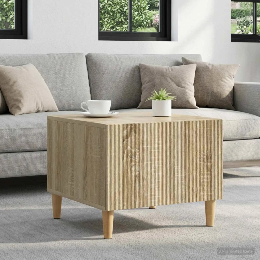 Tavolino da salotto con cassetto Rovere Sonoma 49 x 50 x 40 cm 894737