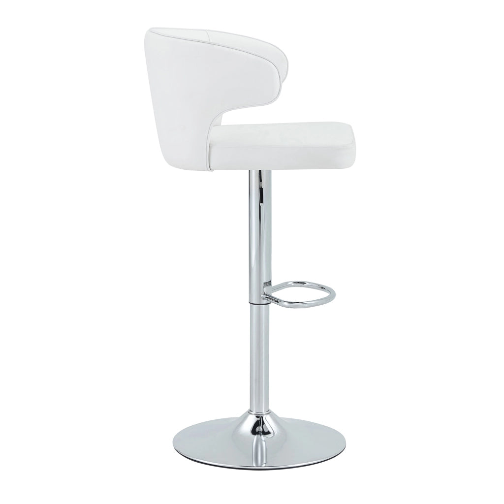 SGABELLO BAR regolabile girevole 70.5x56.0x55.5 cm PU bianco