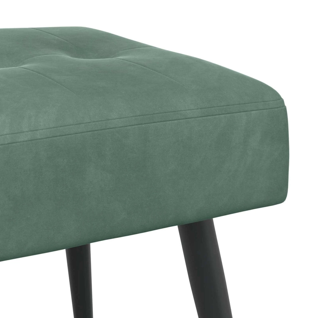 Panchina con bottoni imbottiti Verde Mare 60 x 40 x 45 cm 42038512