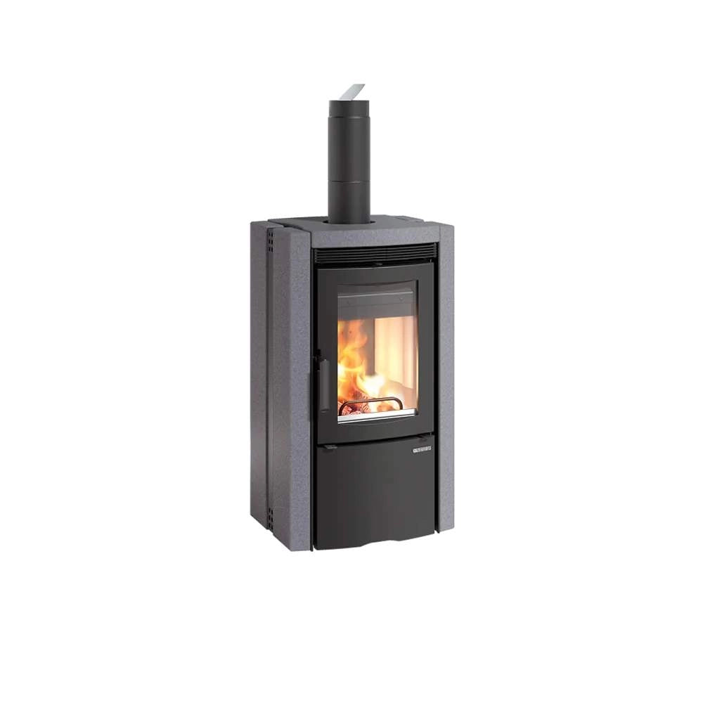 Stufa a Legna Nordica Ester Rivestimento in Pietra 7,5 kW