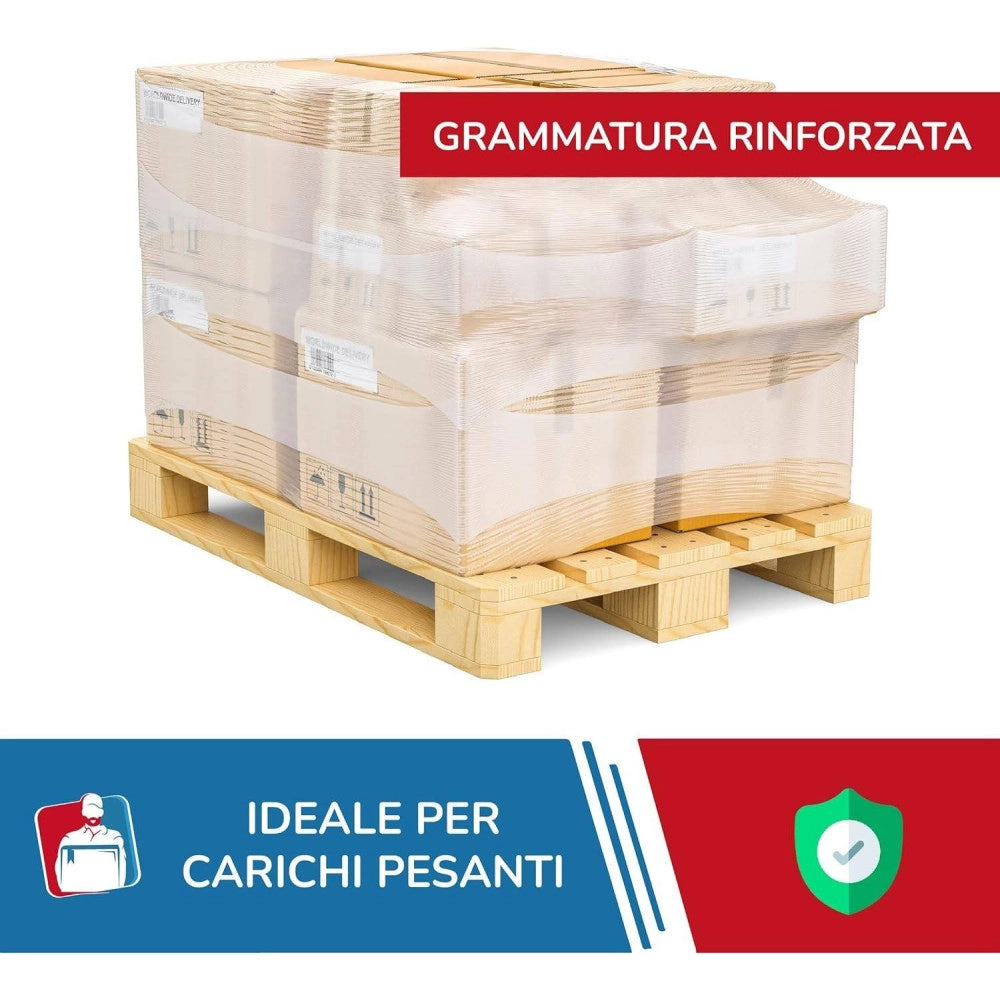 Trade Shop - Film Estensibile Pellicola Trasparente Rotolo Manuale Per Imballo 160mx23myx50cm -