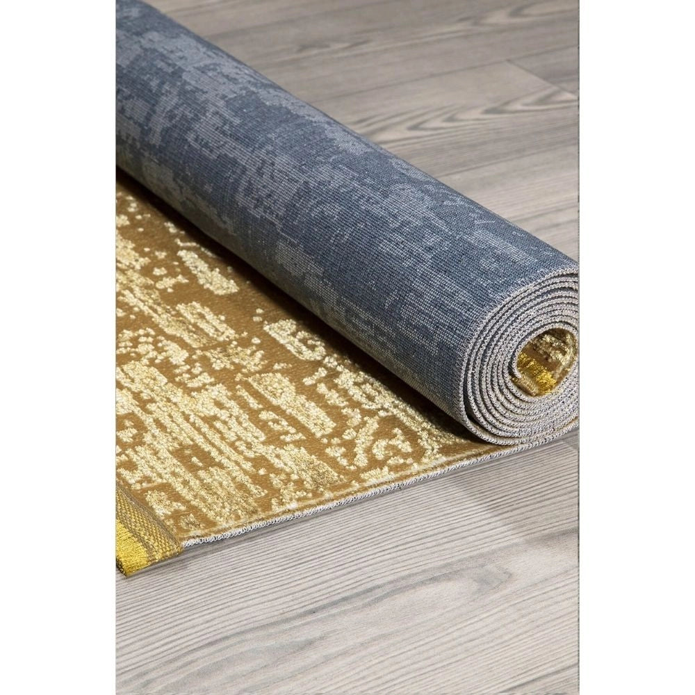 Tappeto antiscivolo superficie lucida Angel 160x230 colore oro