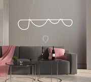 NOEMI-SL B Lampadario a sospensione led bianco opaco 38W dimmerabile dimmerabile lumen 2510 SDD 2800 - 5000k