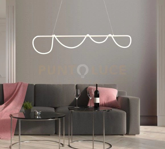 NOEMI-SL B Lampadario a sospensione led bianco opaco 38W dimmerabile dimmerabile lumen 2510 SDD 2800 - 5000k