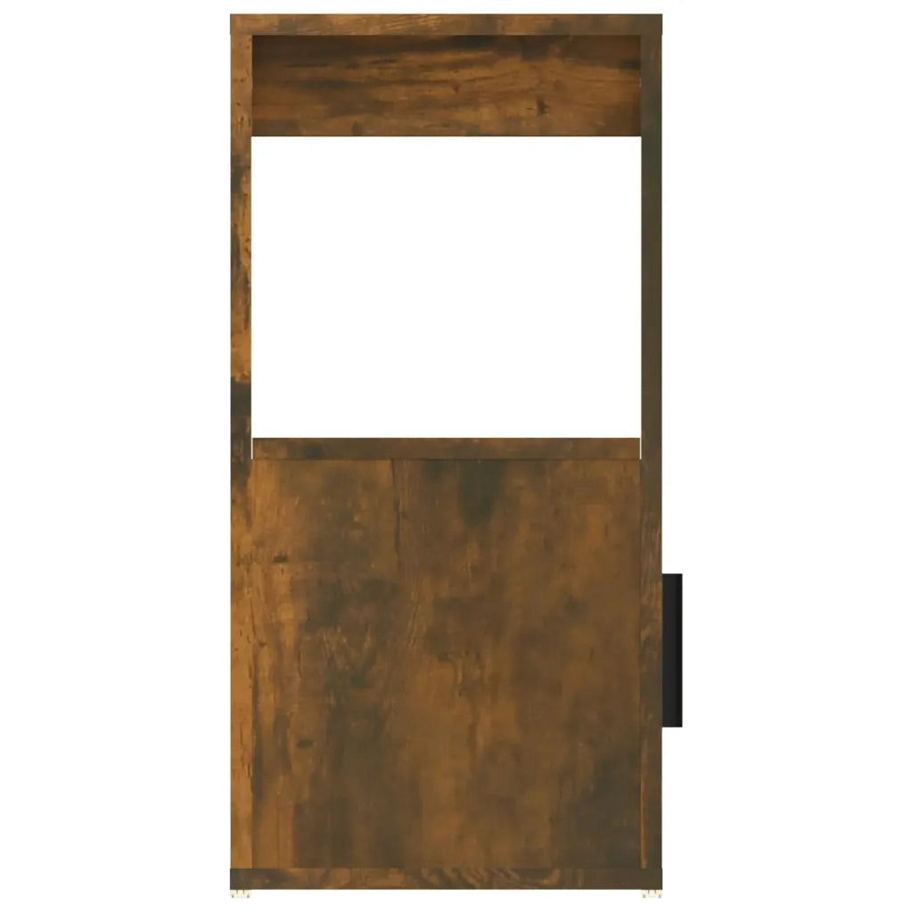 Credenza Rovere Fumo 80x30x60 cm in Legno Multistrato 819457