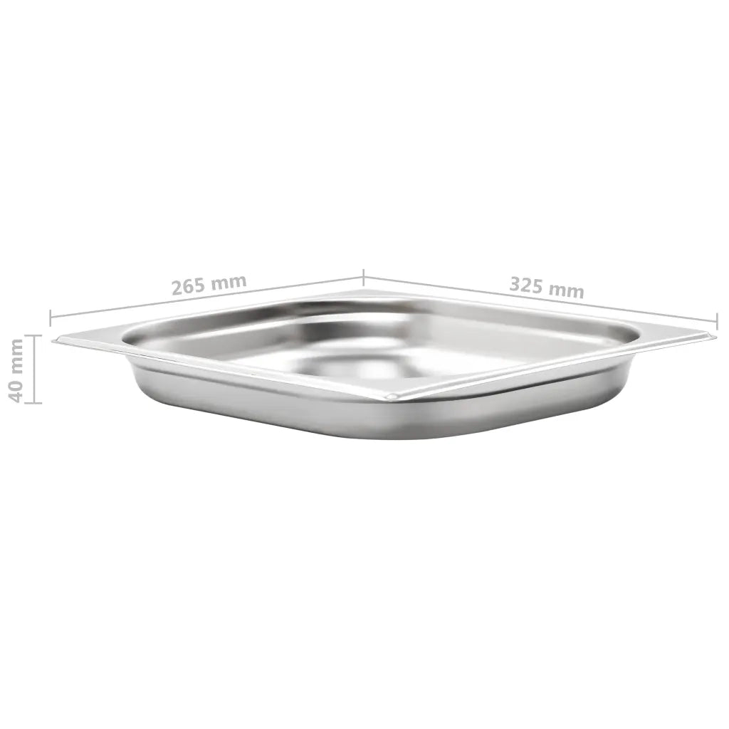 Contenitori Gastronorm 8 pz GN 1/2 40 mm in Acciaio Inox 50886