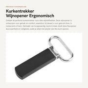 Apri-bottiglia Premium in Acciaio Inossidabile - Flessenopener - Wijnopener - Design Ergonomico - Custodia Protettiva - Uso Sostenibile - Flesopener