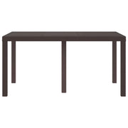 Tavolo da Giardino | Tavolino da esterno Marrone 150 x 100 x 73 cm polyrattan