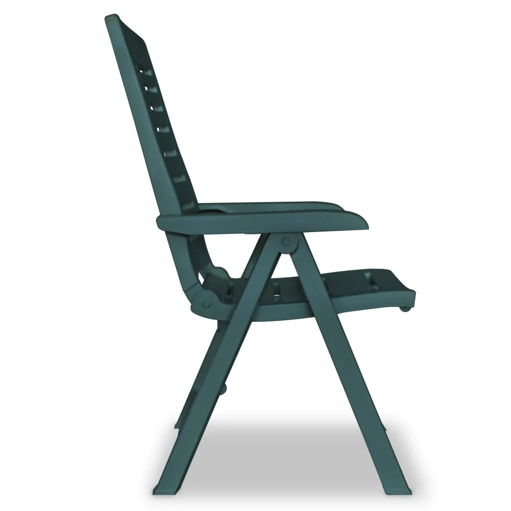Sedie da Giardino 2 pz in Plastica Verde 43896