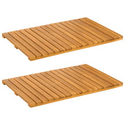Tappeto da bagno Tinta unita Marrone 60 x 40 cm legno CFW4569933