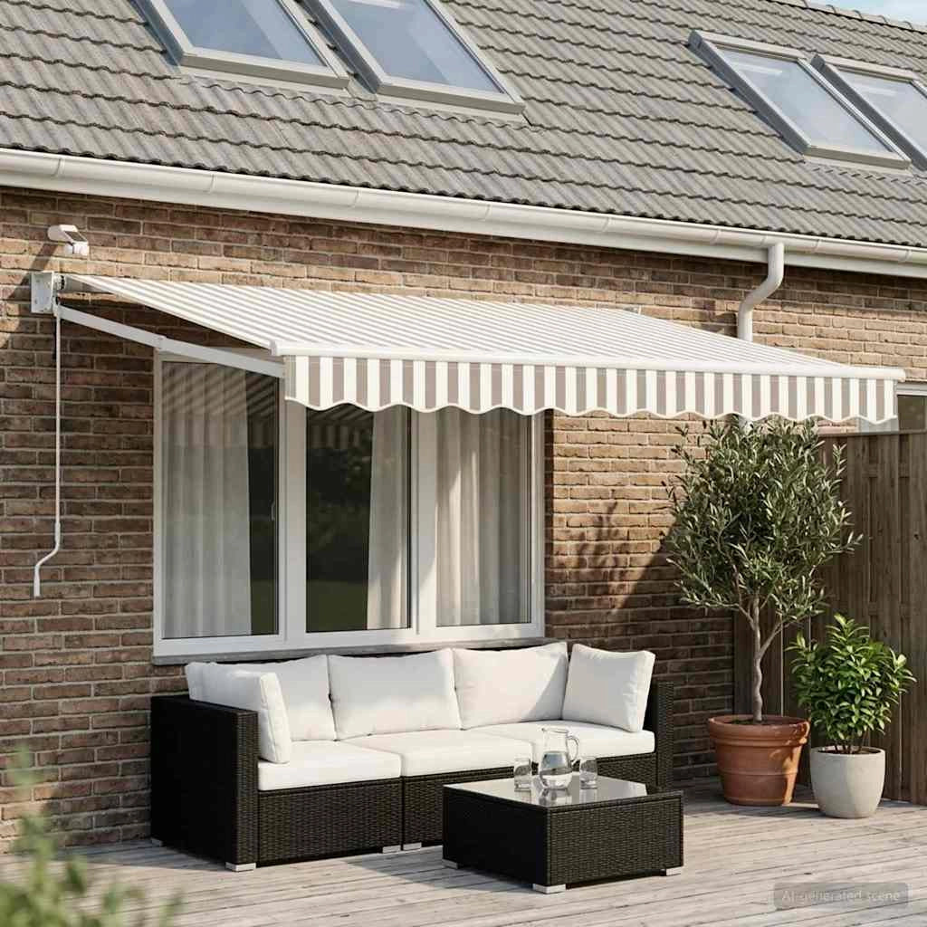 Tettuccio Elettrico Retrattile Grigio chiaro e bianco 3425874