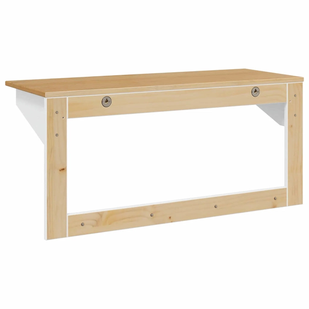 Appendiabiti HILL Bianco e marrone miele 90 x 35 x 41,5 cm CFW6557978