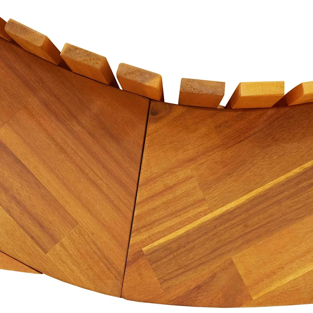 Lettino 2 pcs Marrone 154 x 60 x 74 cm Legno di Acacia Massello 4103881