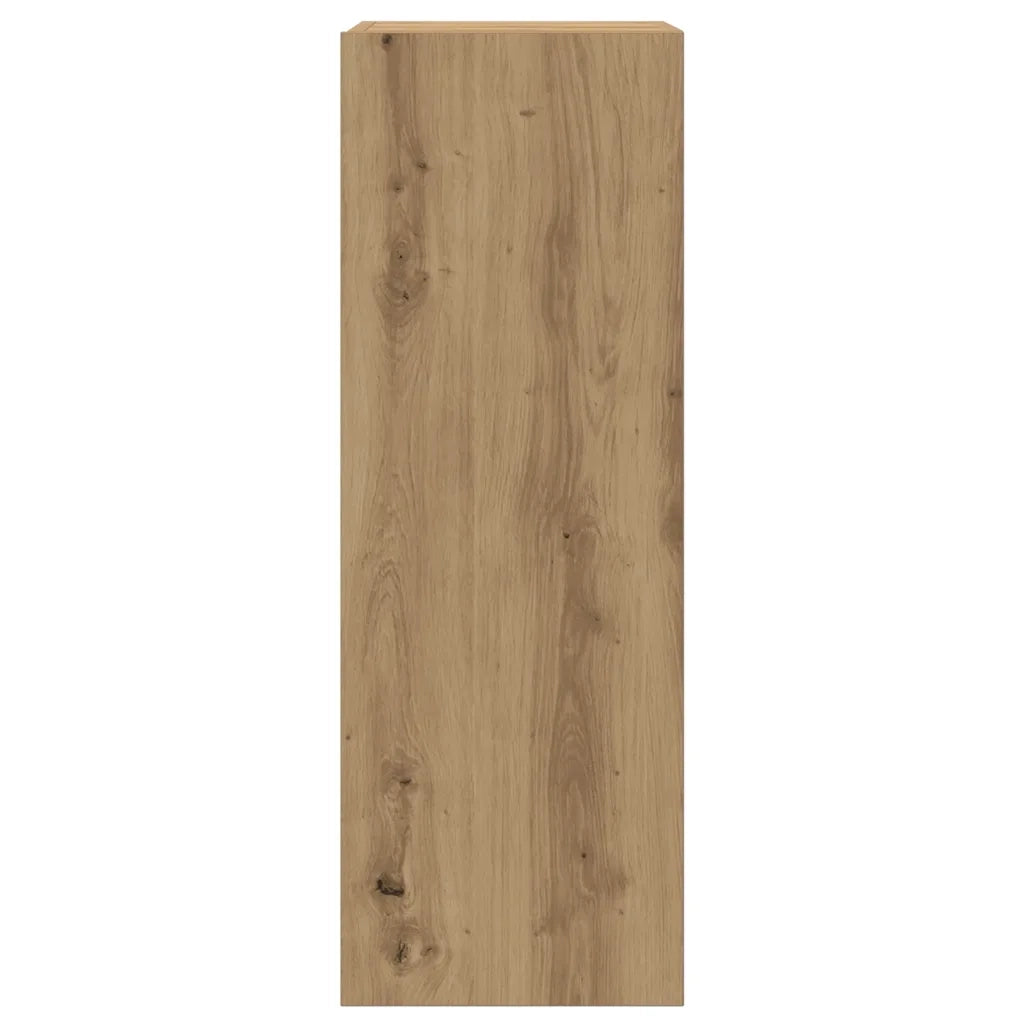Mobili TV a Parete 3 pz Rovere Artigianale in Legno Multistrato 3328964