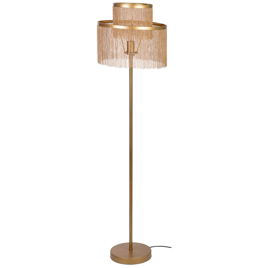 Lampada da terra in metallo 39,5x39,5x130/151,5h cm