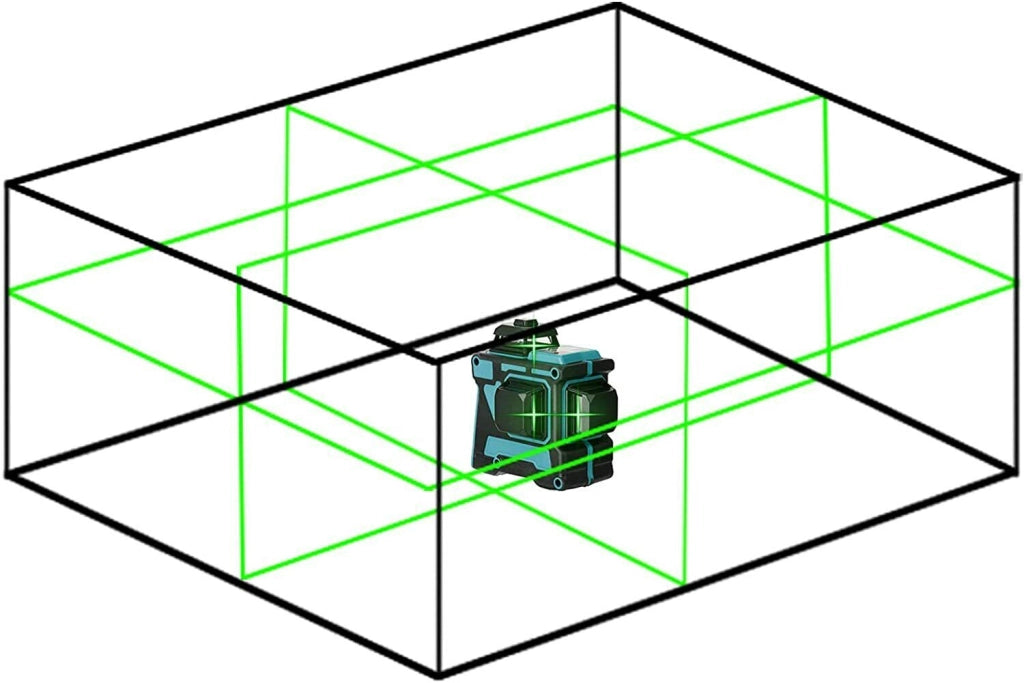 Livella laser tracciatore 12 linee autolivellante 360º con telecomando Art.94460