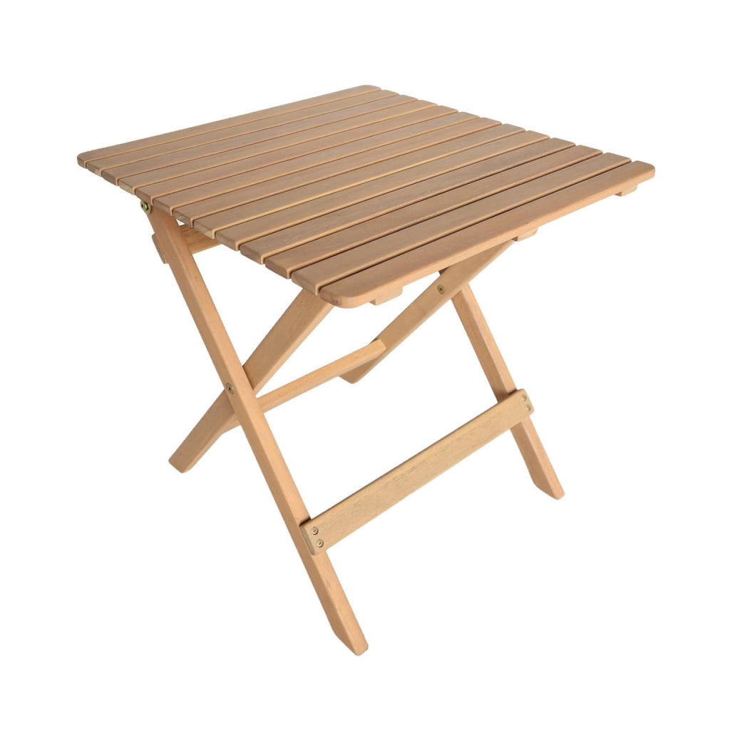 Set tavolo da giardino bistrot per bambini in legno di acacia con 2