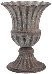 Vaso di memoria - Ideale per cimiteri - Adatto per fiori freschi e artificiali - Forma rotonda - Decorazione per ricordi - Perfetto per aree cimiteriali