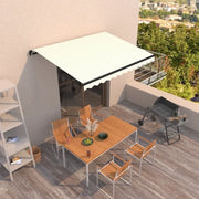Tenda da Sole Retrattile Manuale 400x300 cm Crema