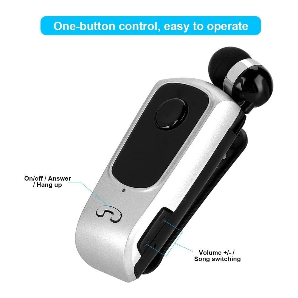 Trade Shop - Auricolare Wireless Altoparlante Bluetooth 5.1 Musica Stereo Retrattile Q-he626 -