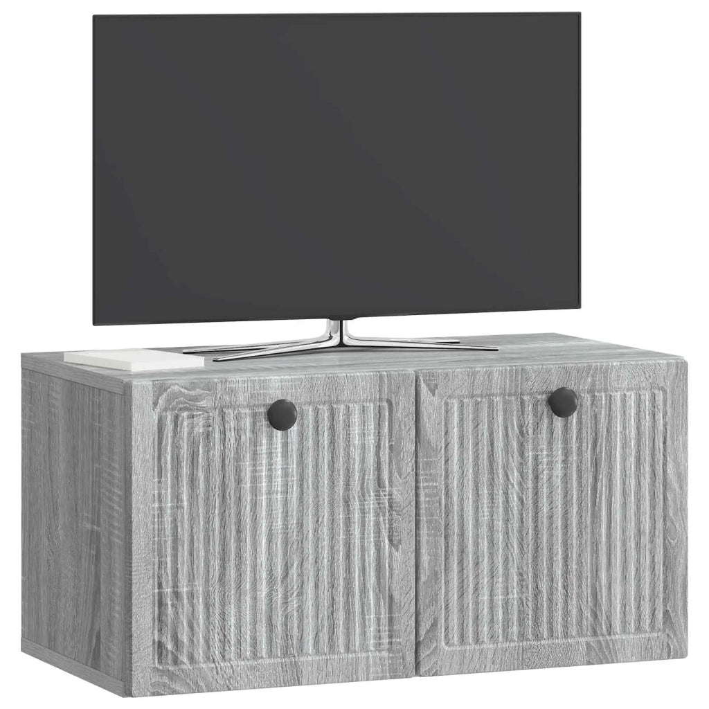 Mobile Porta TV da Muro Grigio Sonoma 59,5 x 31 x 30 cm 898031