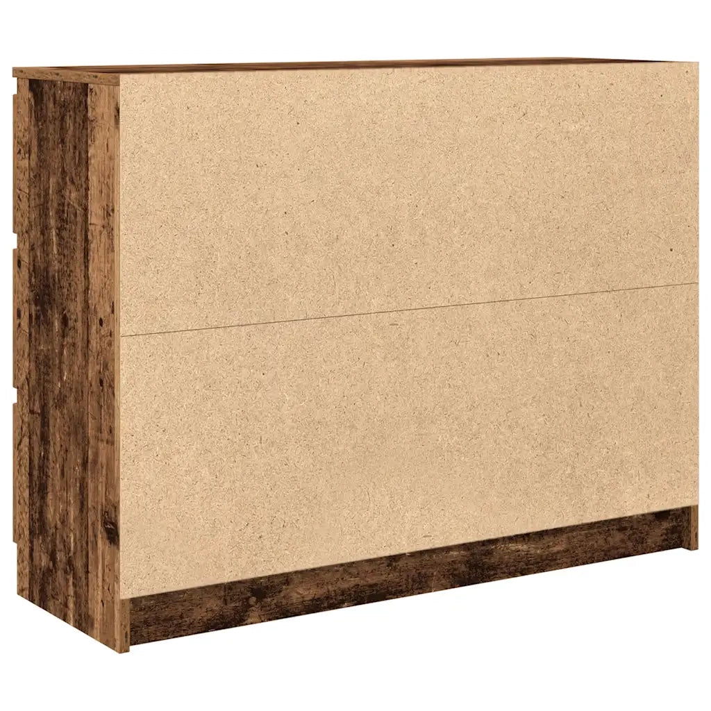 Credenza-Buffet-Armadio da cucina Legno Antico 100x35x76 cm in Legno Multistrato